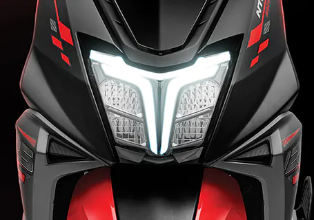 T Shape DRL Headlamp of TVS Ntorq 125 RE Scooter